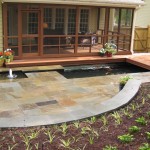 Raleigh bluestone patio and koi pond